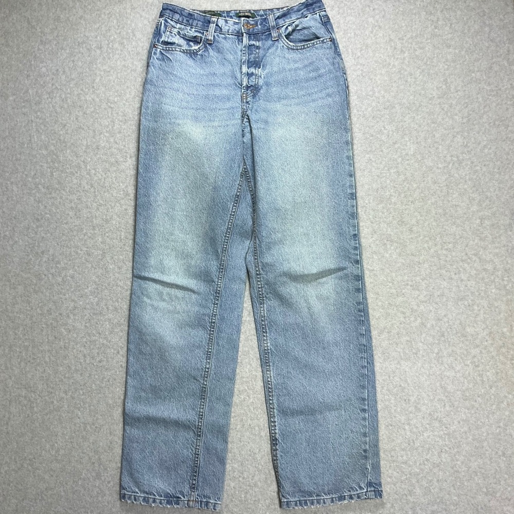 Wild Fable High Rise Straight Leg Jeans Light Wash Blue Denim Size 8